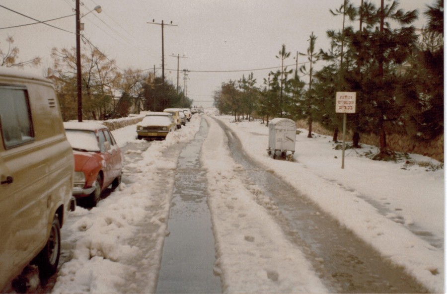 שלג ברחוב השיירות 3