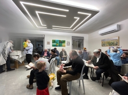 קריאת מגילה בבית משפחת ישראל ברוכי